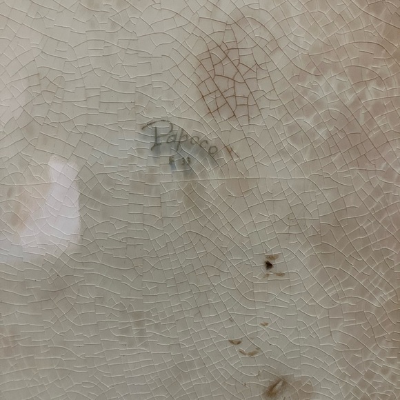 Cream Floral Serveware Plate with Scalloped Edge - Picture 4 of 4